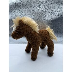 Douglas Plush Horse Brown White‎ Mane Tail Stuffed Animal Toy